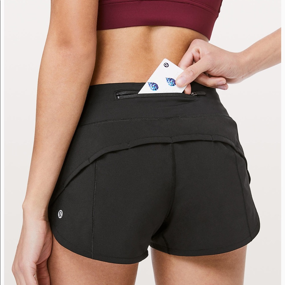 Lululemon Athletica Speed Up 2.5” Black Short